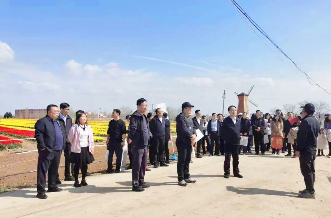 国开行青岛分行在中荷现代园艺中心内举行春季健步行活动，共