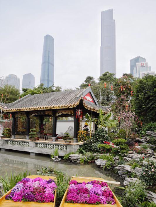 惊叹！园博会移步换景，广州中轴线上一大批园艺景观巧夺天工