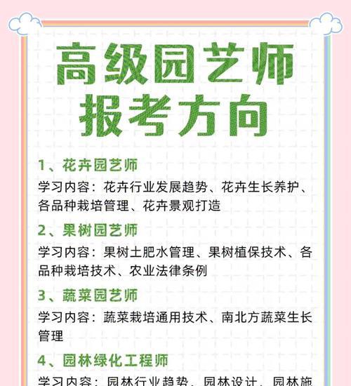 2024年如何报考园艺师？证书考取指南详解！